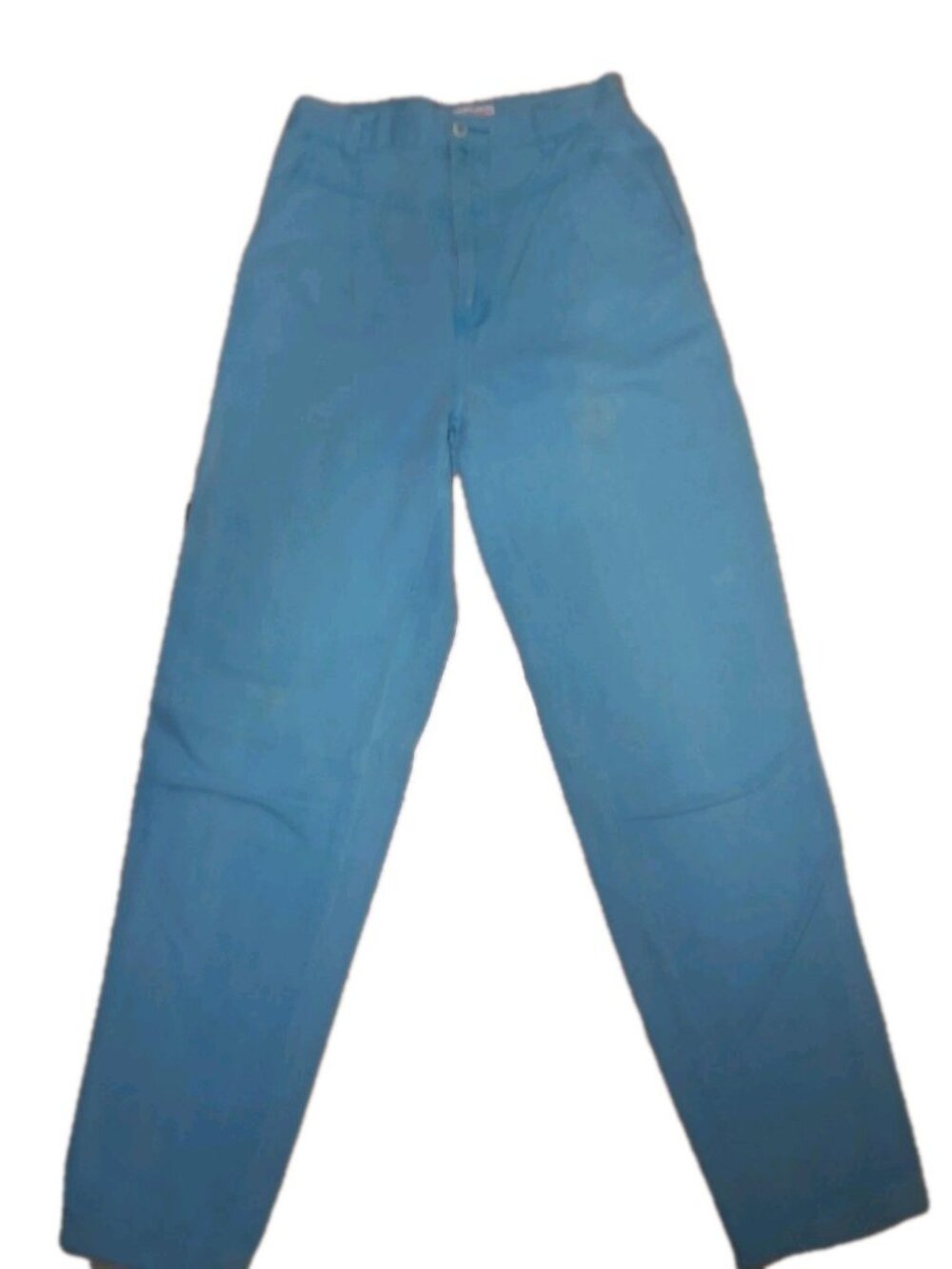 Vintage 70s Highlights Corduroy Flare Pants High Waisted Blue W30